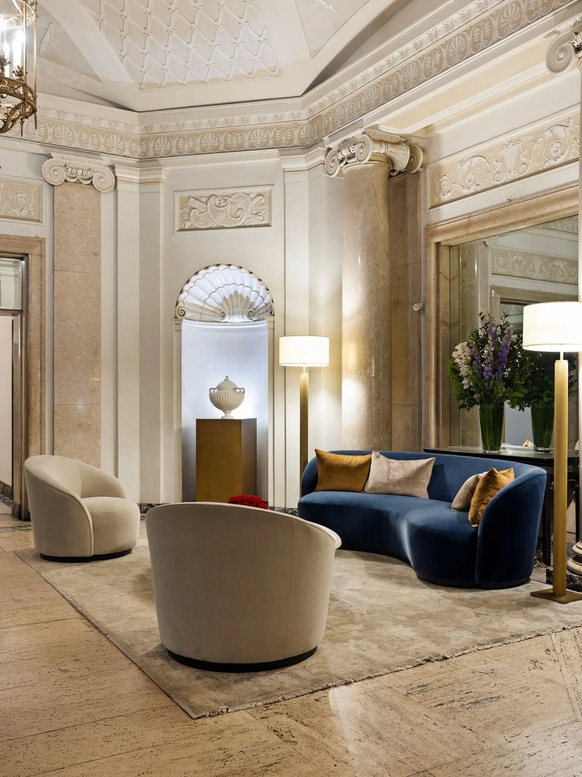 Seating in the lobby