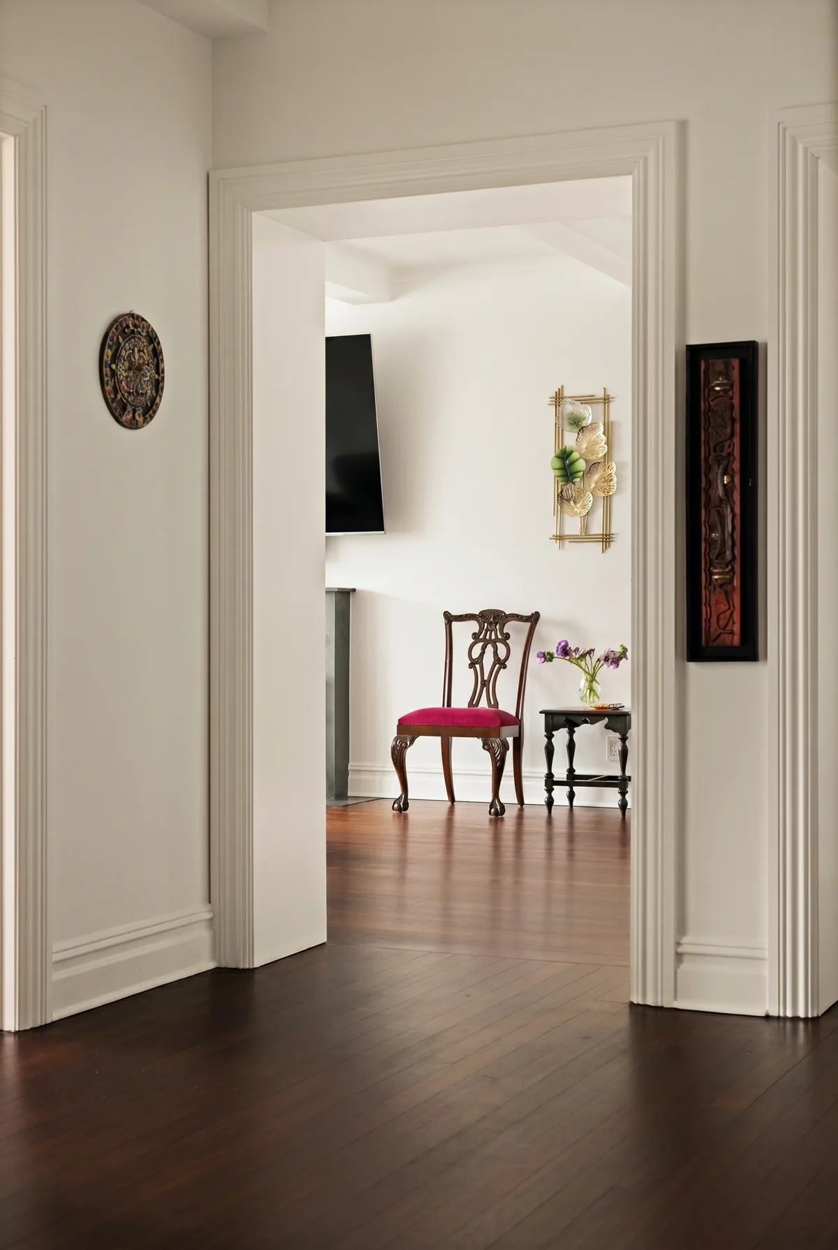 Looking from the gallery toward the living room