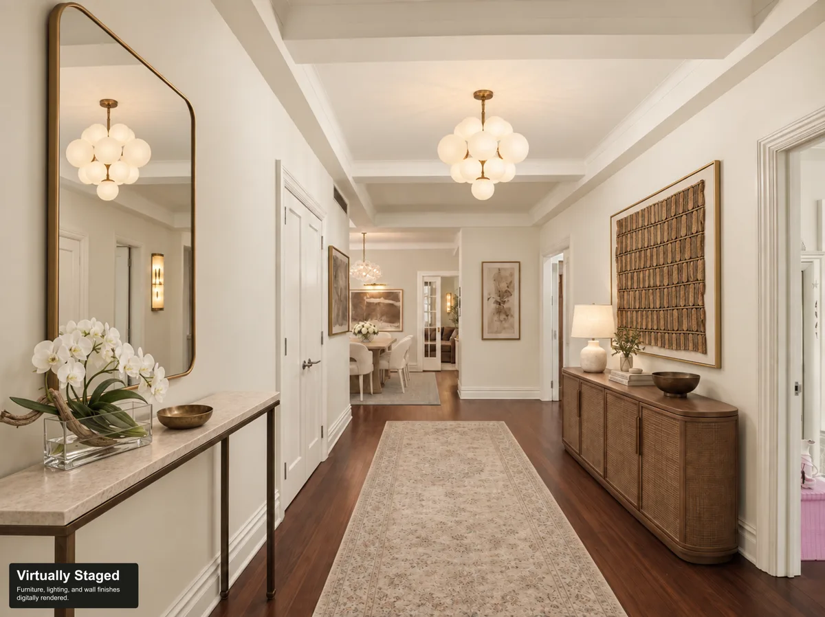 The gallery, virtually staged